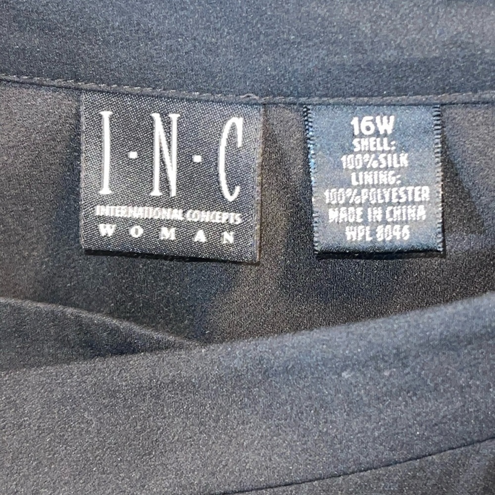 INC International Concepts silk wrap skirt. Size 16W EUC #C2279 - Picture 6 of 6
